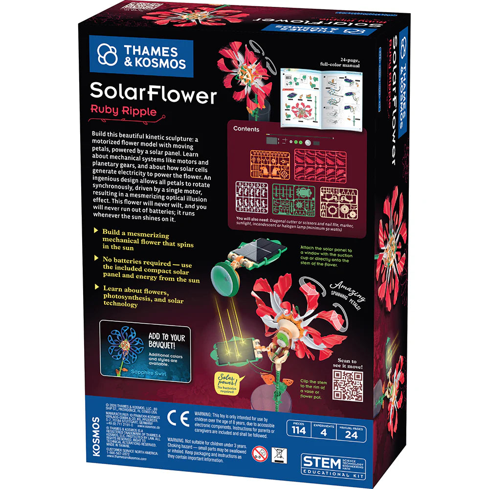 Solar Flower Ruby Ripple