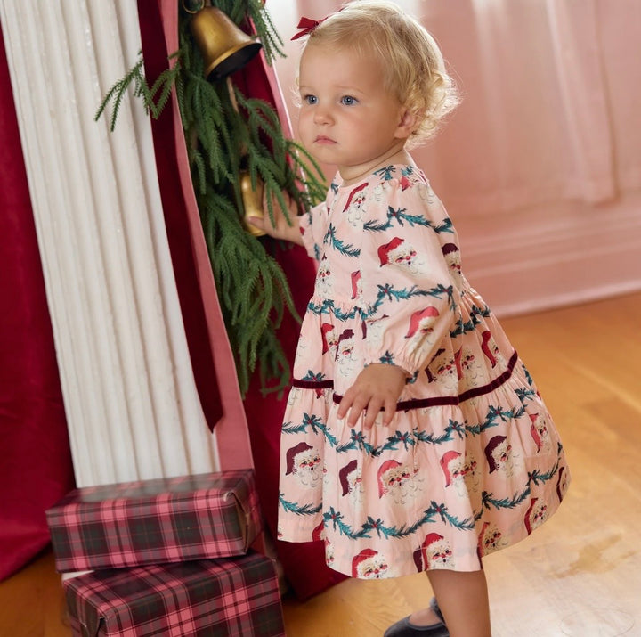 Maribelle Dress Set Santa Garland