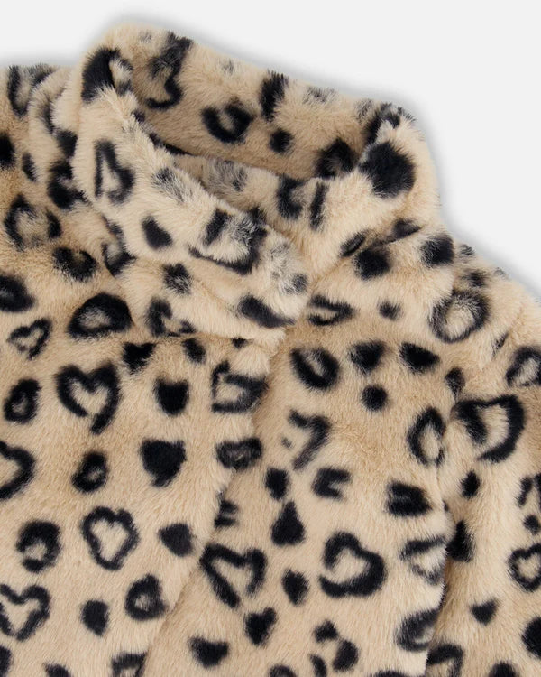 Leopard Faux Fur Jacket