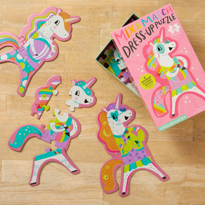 Hello Lucky! Dress Up Unicorn Puzzle