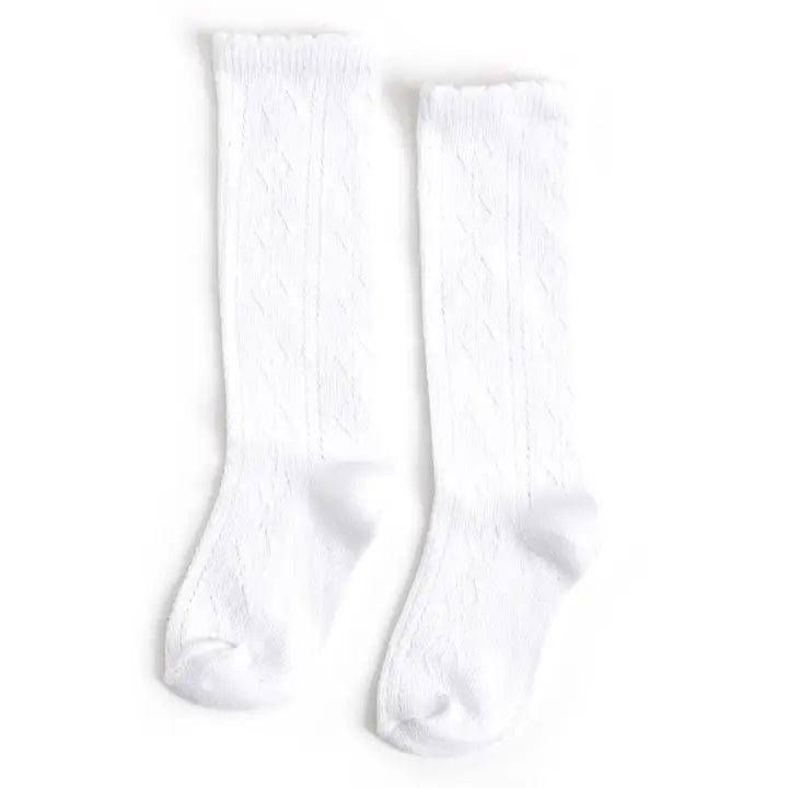 Scalloped Fancy Knee High Socks