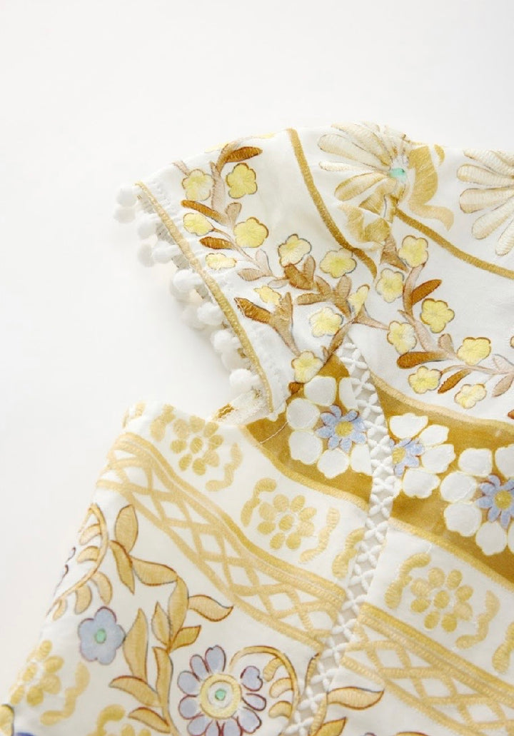 Lara Embroidery Mini Dress