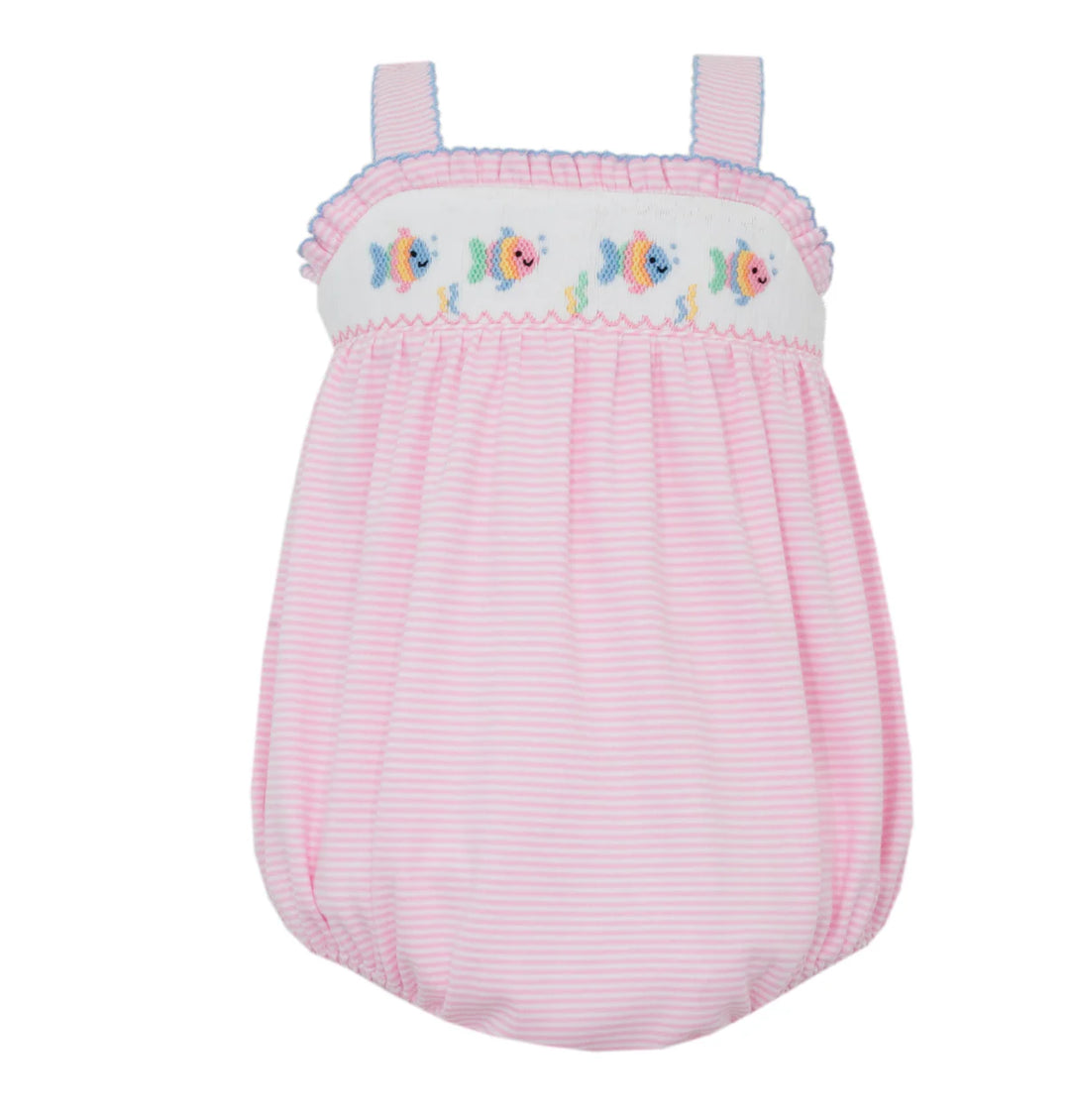 Pink Knit Stripe Strap Girls Sunbubble