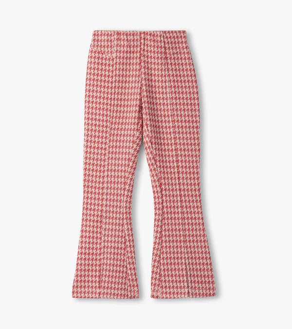 Chex Red Houndstooth Bell Bottoms