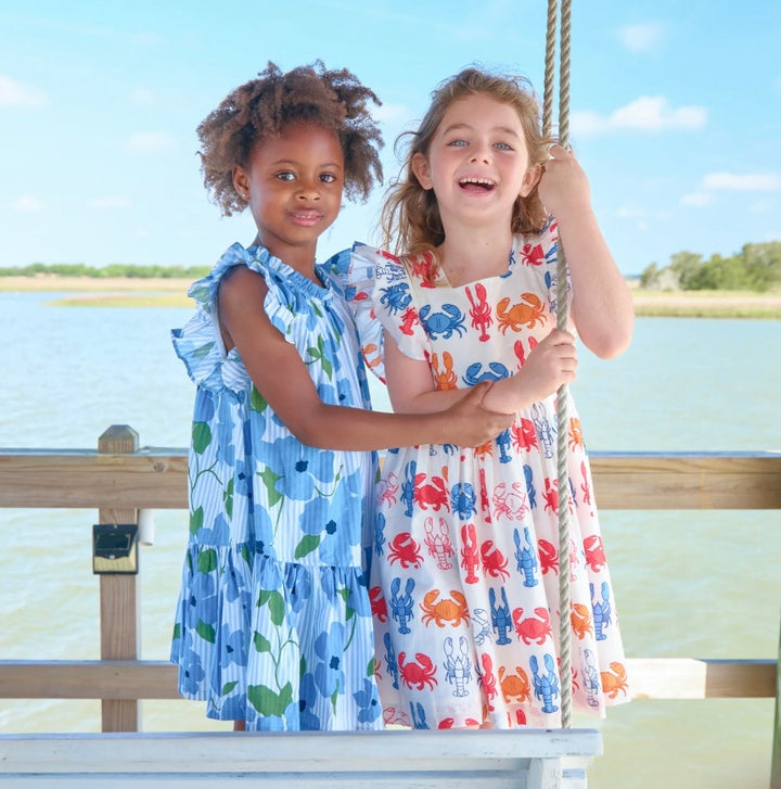 Girls Elsie Dress Lobsters & Crabs