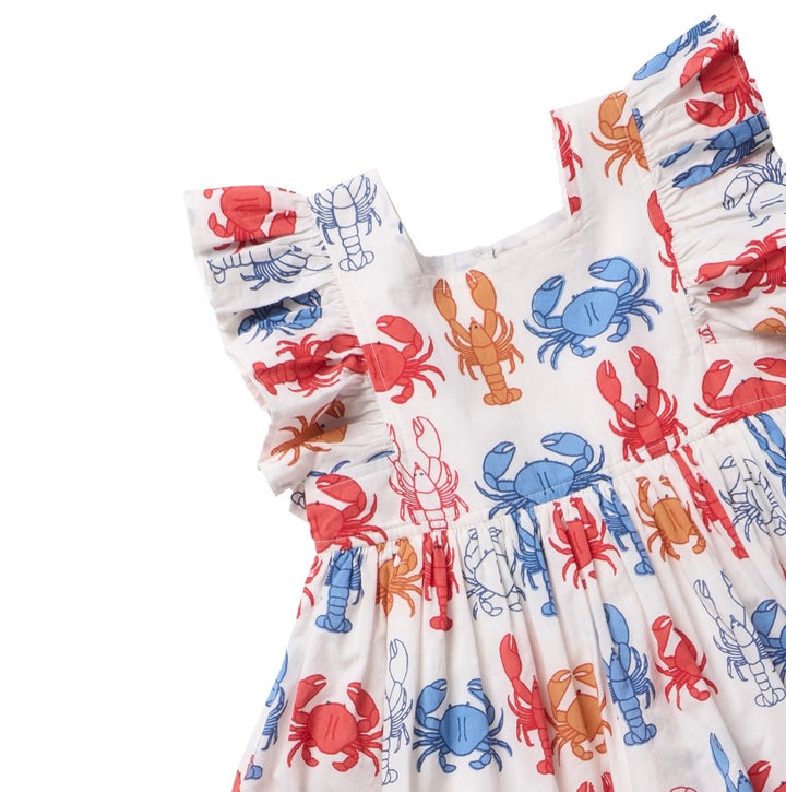 Girls Elsie Dress Lobsters & Crabs