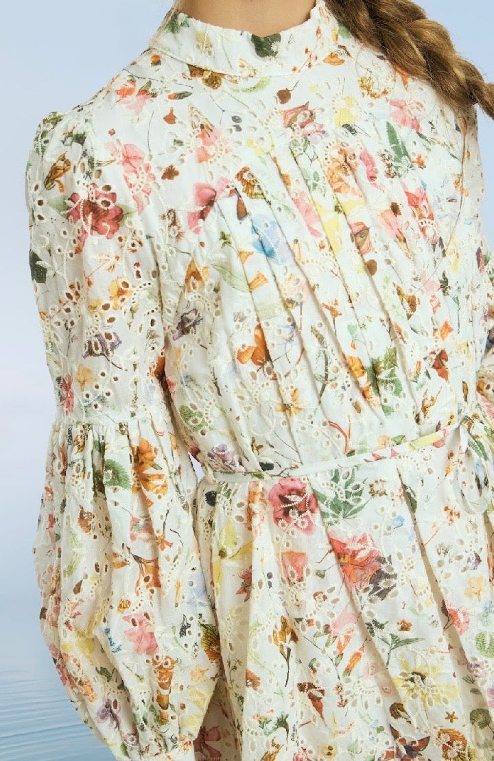 Christina Embroidery Mini Dress
