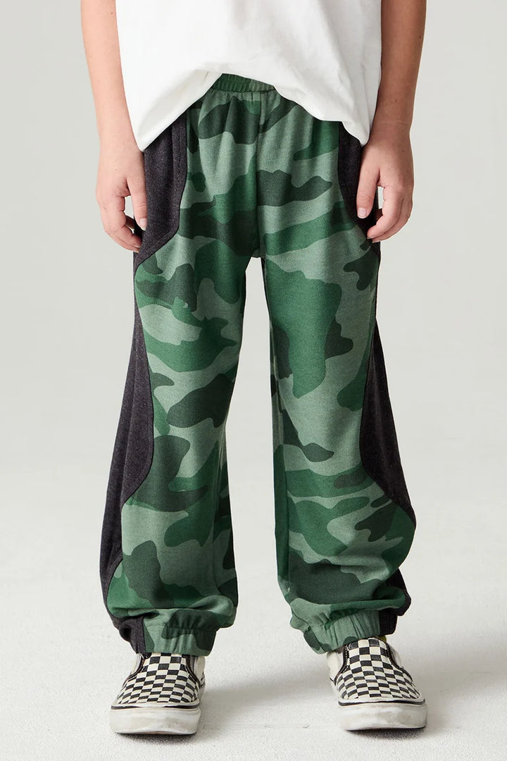 Blocked Camo Pant Boys Jogger