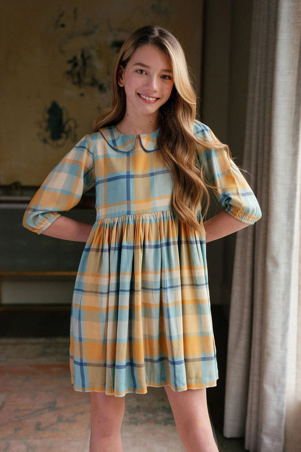 Annabel Plaid Dress