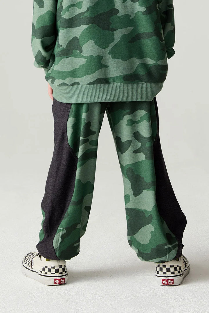 Blocked Camo Pant Boys Jogger