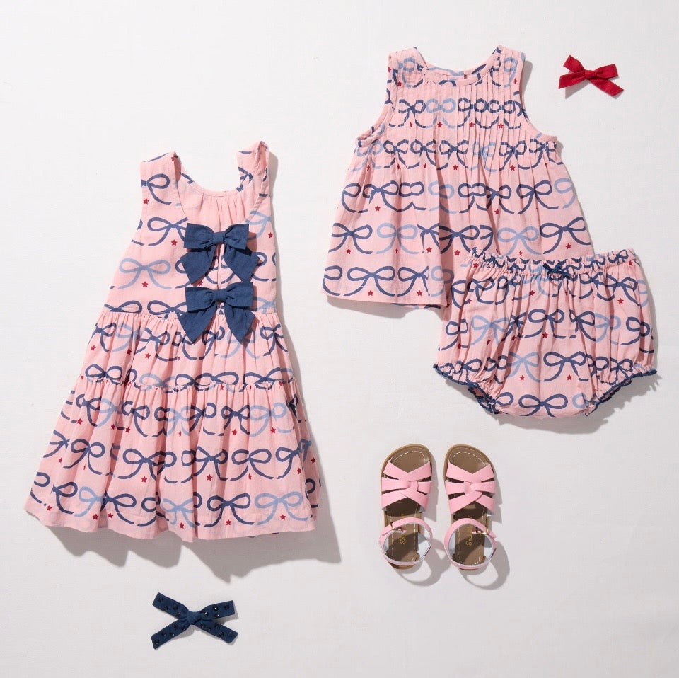 Baby Girls Jaipur 2pc Set Pink Bows