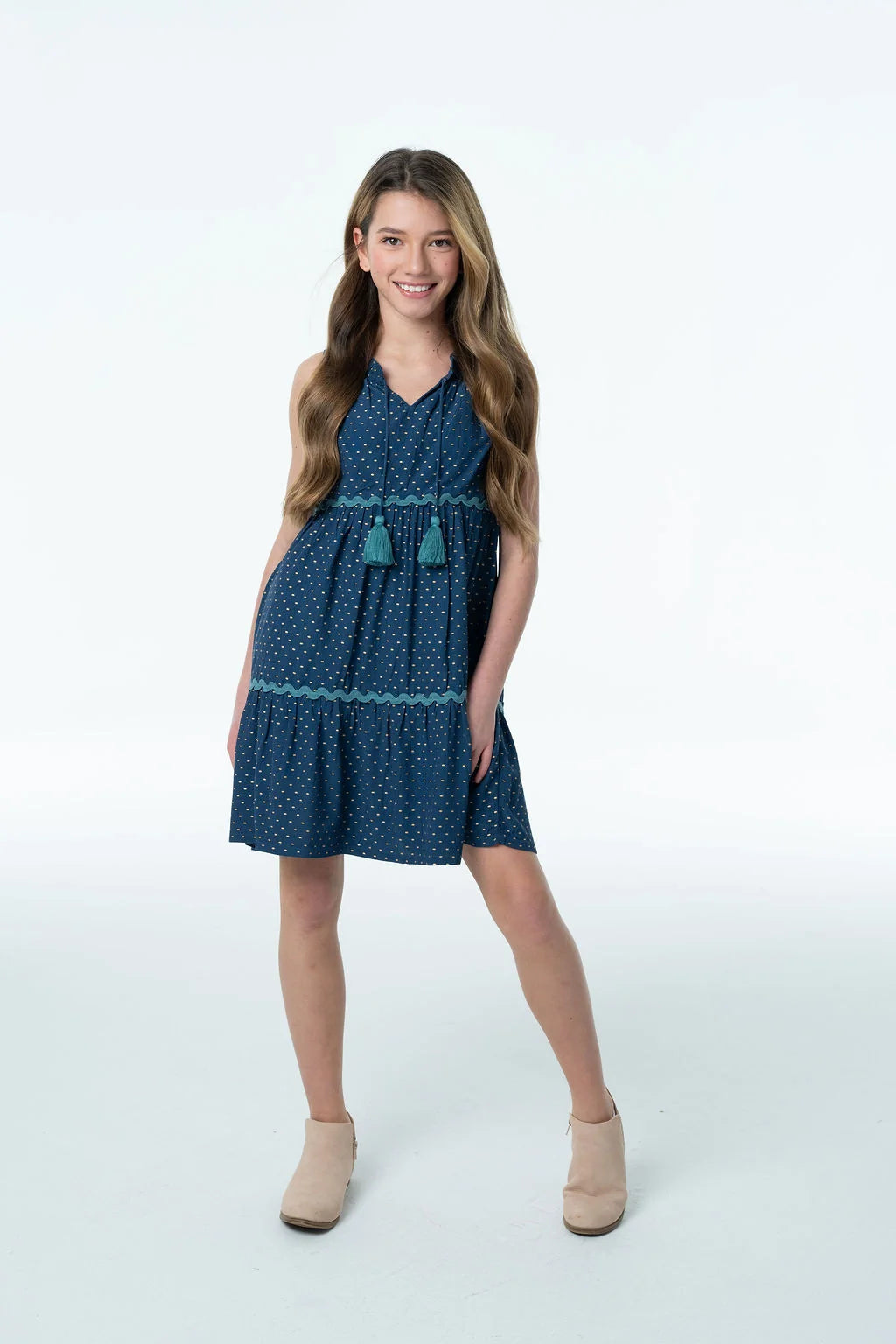 Layla Dress – Crepe Polka Dot