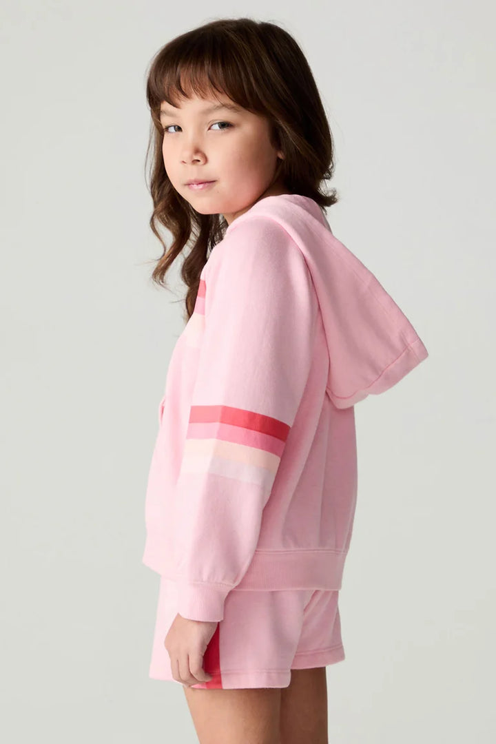 Multi Stripes Zip Up Hoodie