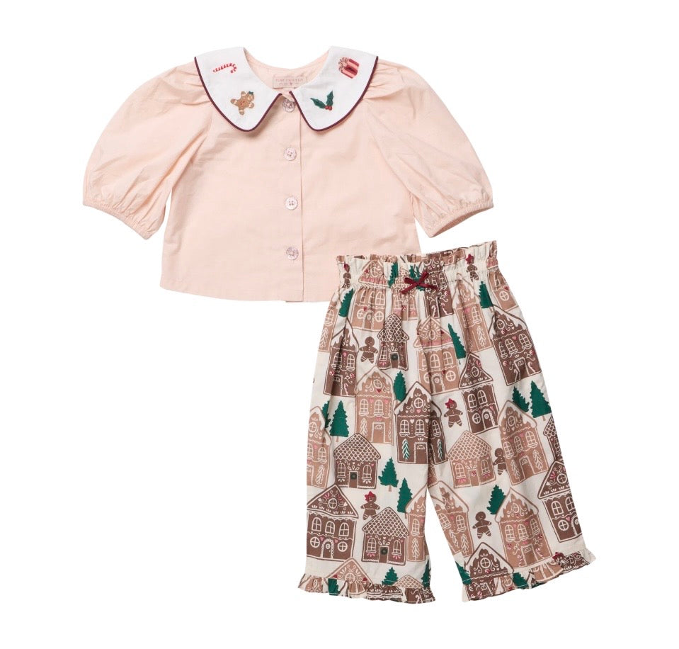 Noelle 2pc Set Gingerbread Houses
