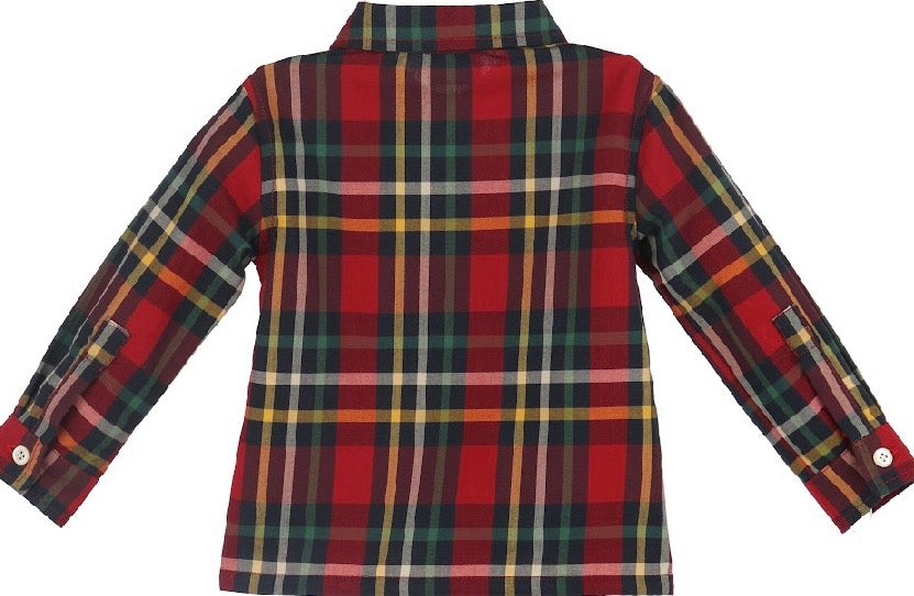 Christmas Plaid Shirt - Red