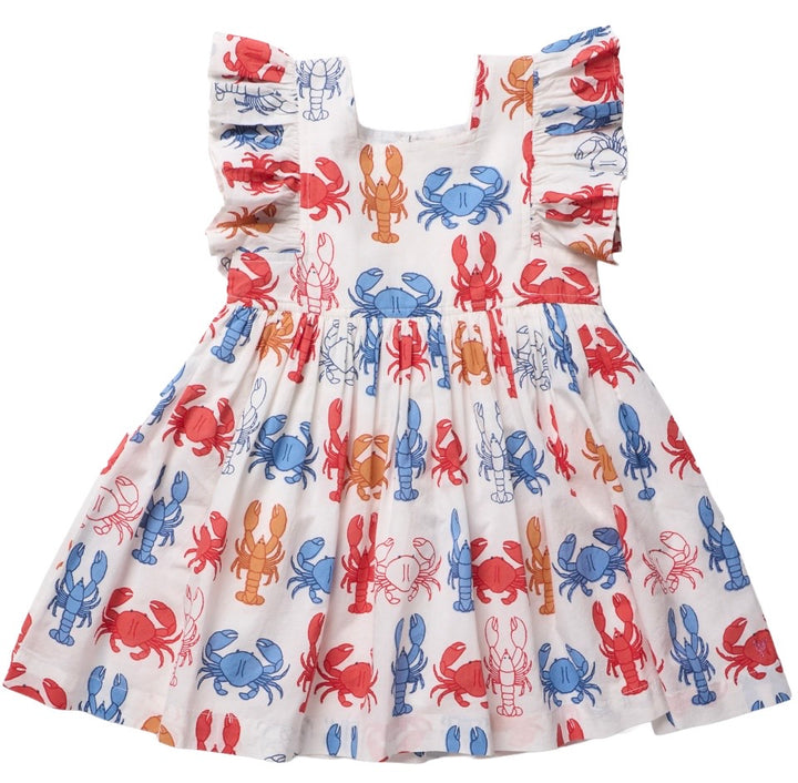 Girls Elsie Dress Lobsters & Crabs