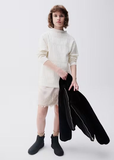 Lace &amp; Knit Dress