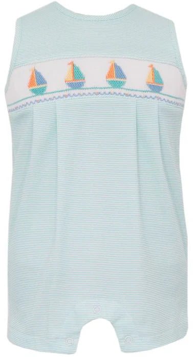 Aqua Knit stripe boy's jon jon