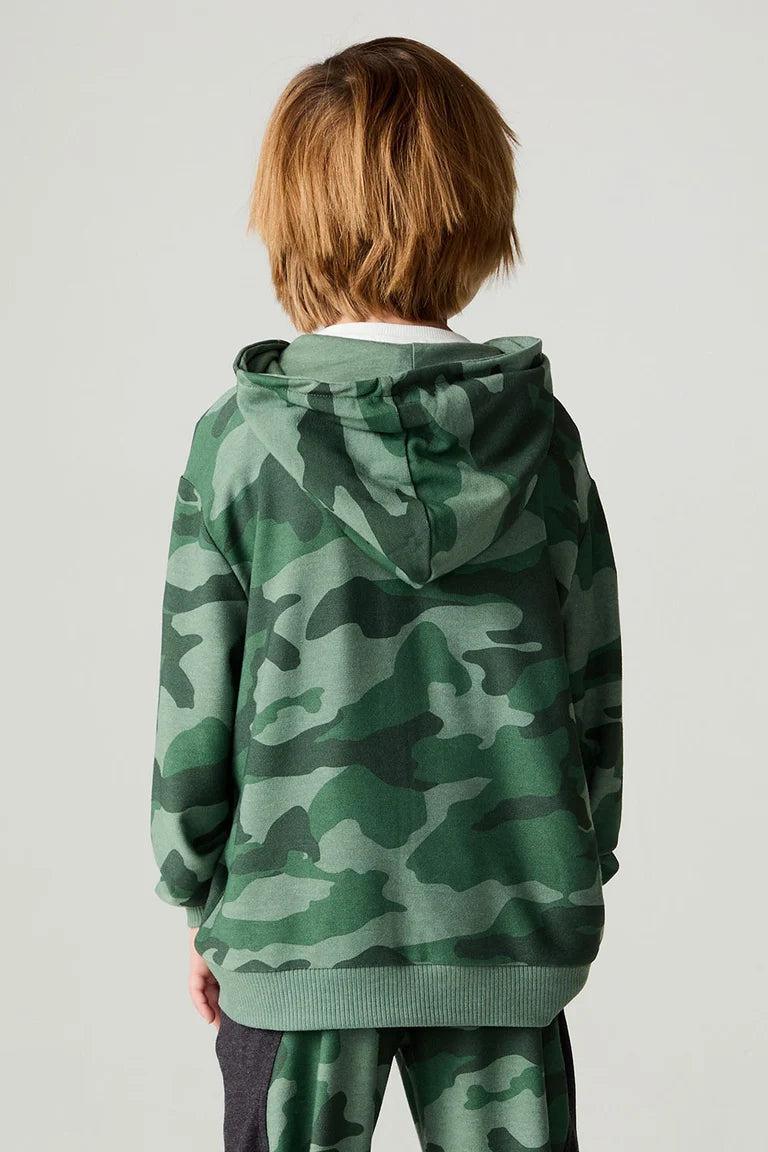Blocked Camo Boys Hoodie