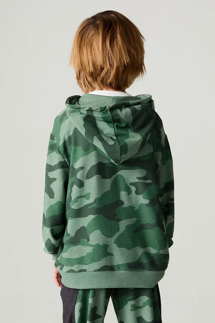 Blocked Camo Boys Hoodie