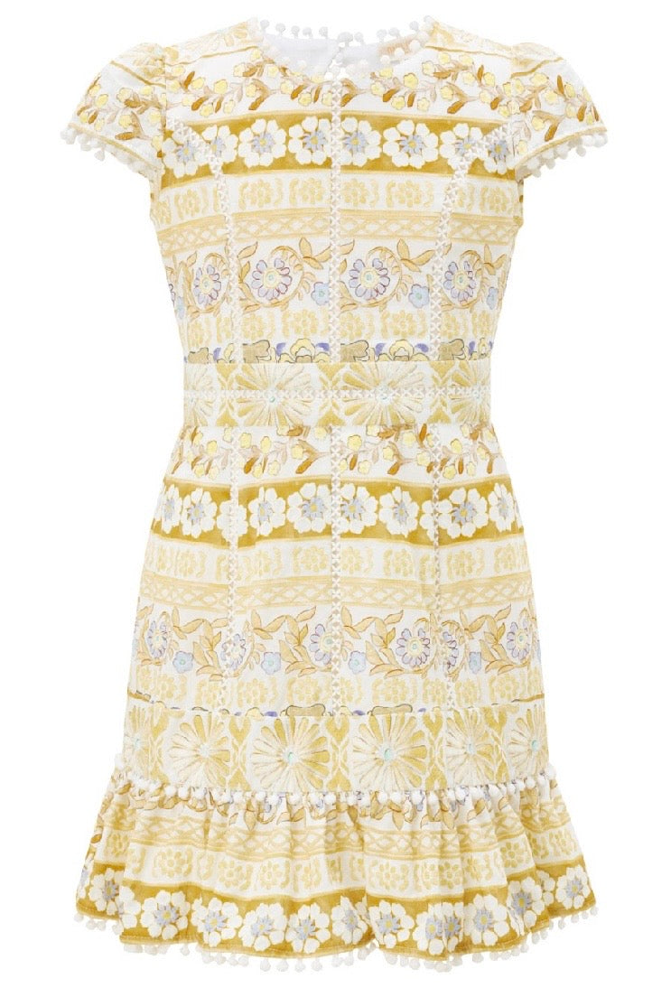 Lara Embroidery Mini Dress