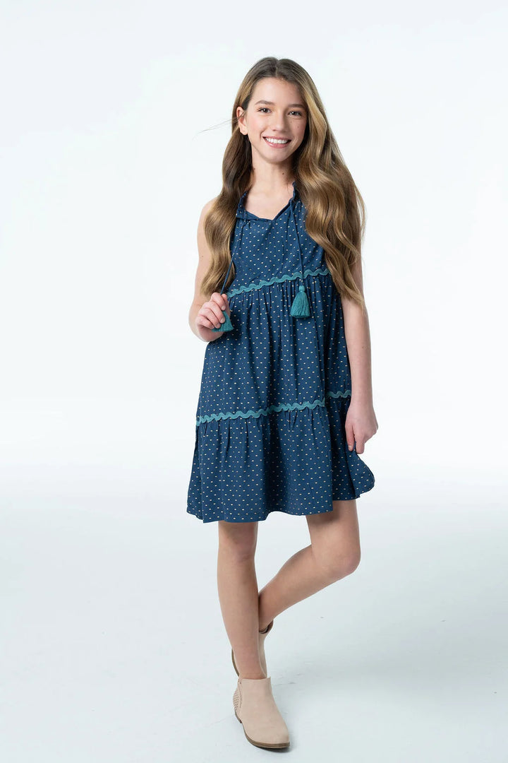 Layla Dress – Crepe Polka Dot