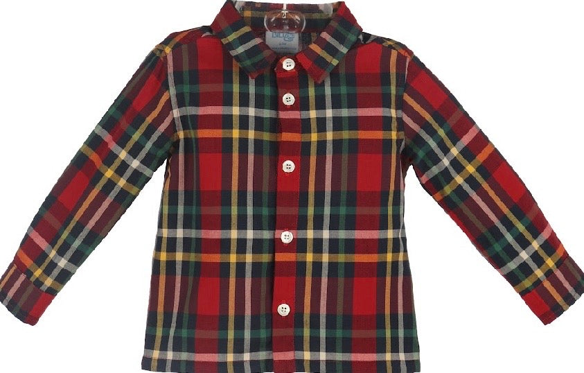 Christmas Plaid Shirt - Red