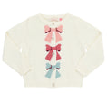 Load image into Gallery viewer, Girls Maude Sweater - Cream Bows
