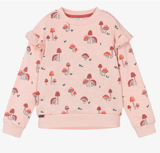 Mushroom Ruffle Sweatshirt