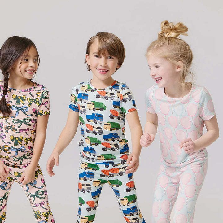 Dump Trucks Bamboo Pajama Set