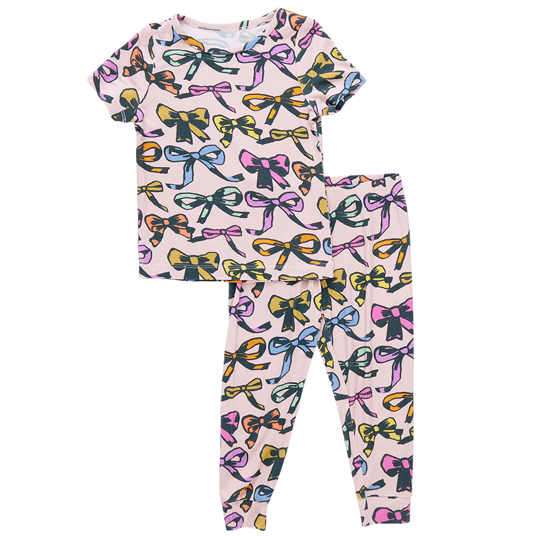 Multi Bows Bamboo Pajama Set