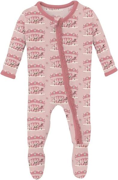 Baby Rose Carousel Muffin Ruffle Footie