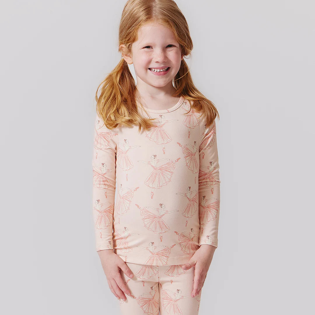 Bamboo Pajamas Pink Ballerinas