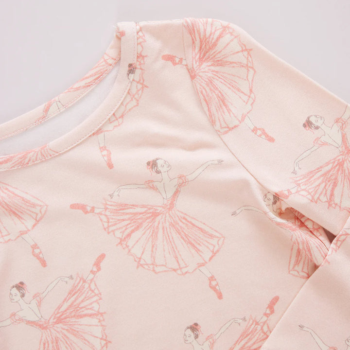 Bamboo Pajamas Pink Ballerinas