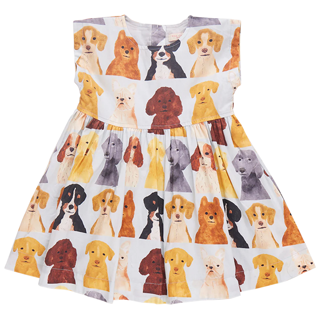 Watercolor Dogs Adaline dress