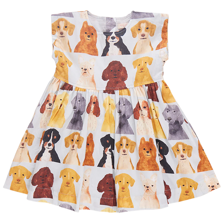 Watercolor Dogs Adaline dress