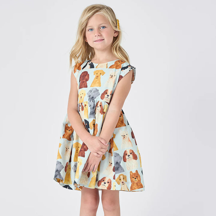 Watercolor Dogs Adaline dress