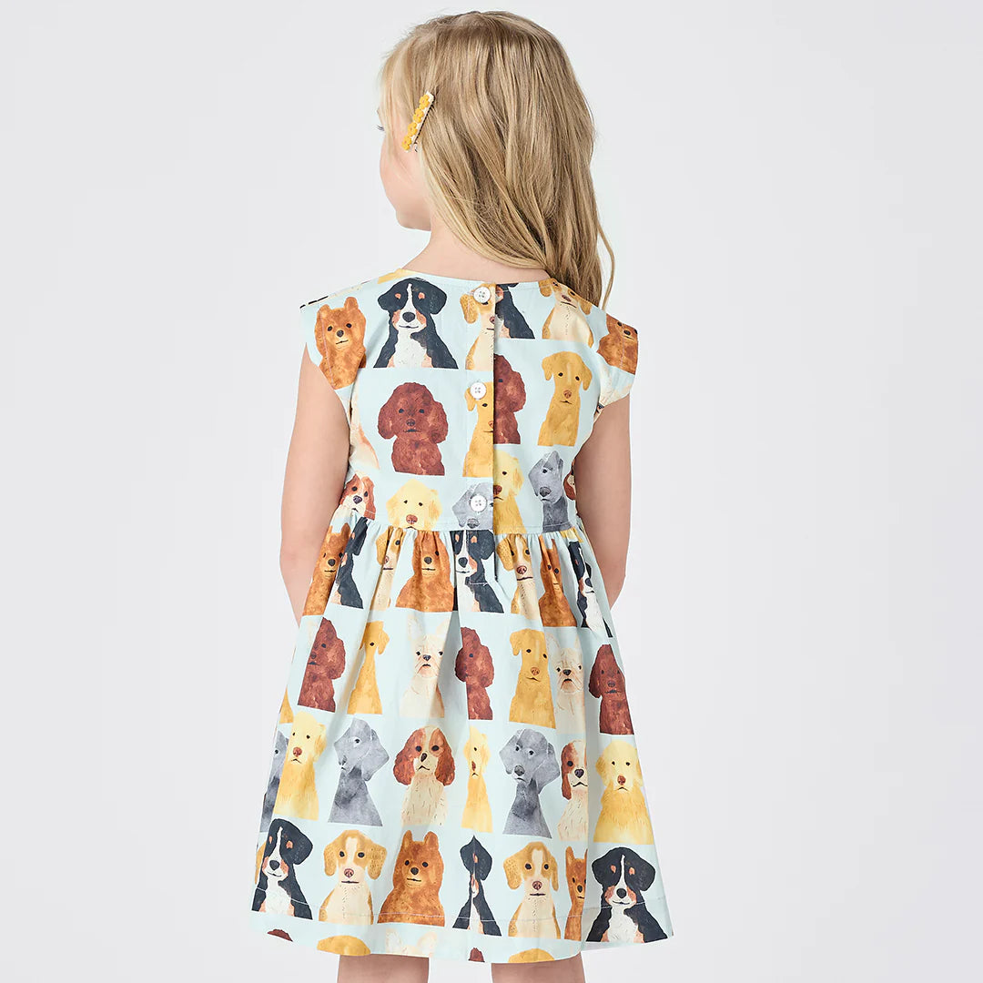 Watercolor Dogs Adaline dress