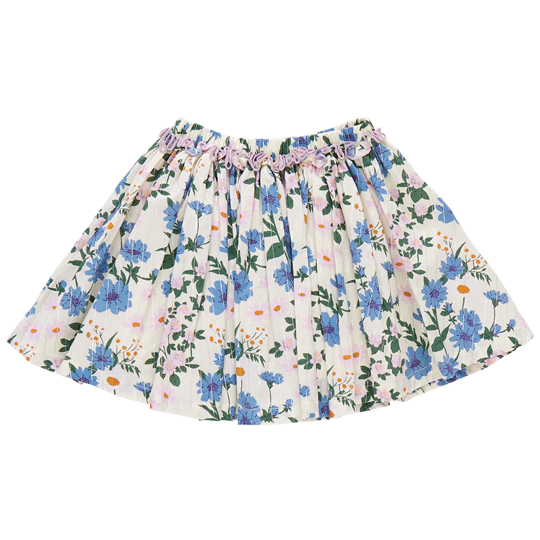 Melon Daisy Floral Gianna Skirt