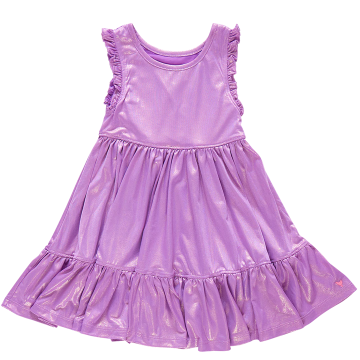 Purple Lame Kelsey Dress