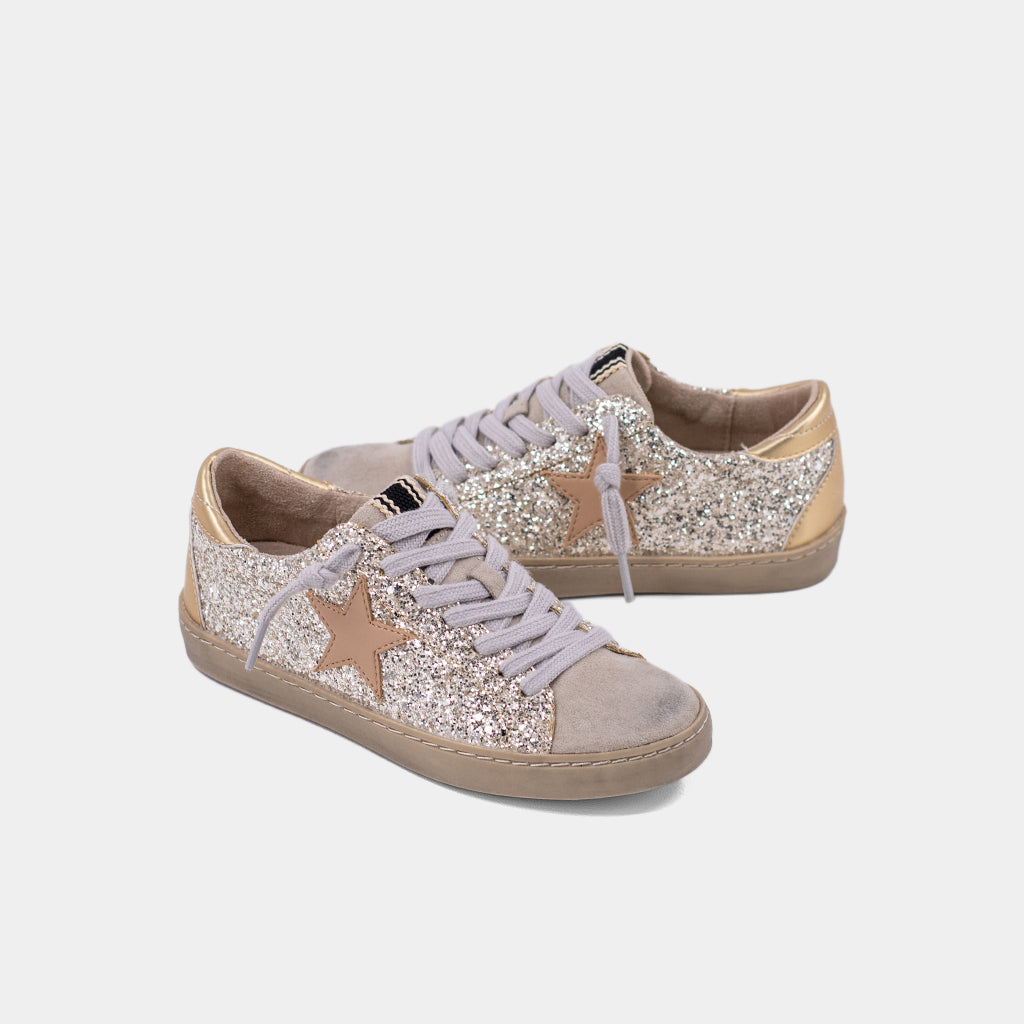 Paula Mini Sterling Glitter Sneaker