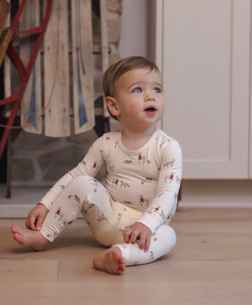 Bamboo Pajama Set Forest Friends