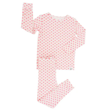 Pink Hearts Pajama Set