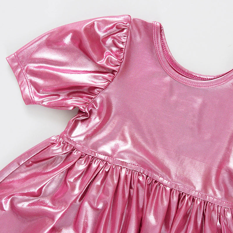 Pink Lame Laurie Dress