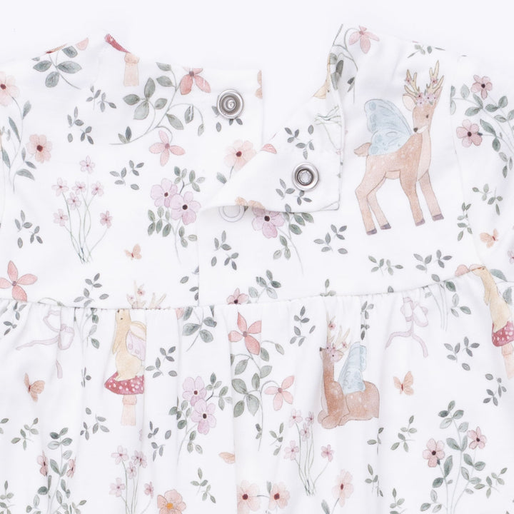 Enchanted Woodland - Smocked Long Sleeve Romper
