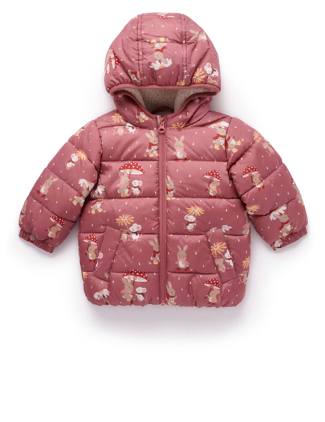 Umbrella Print Showerproof Padded Jacket
