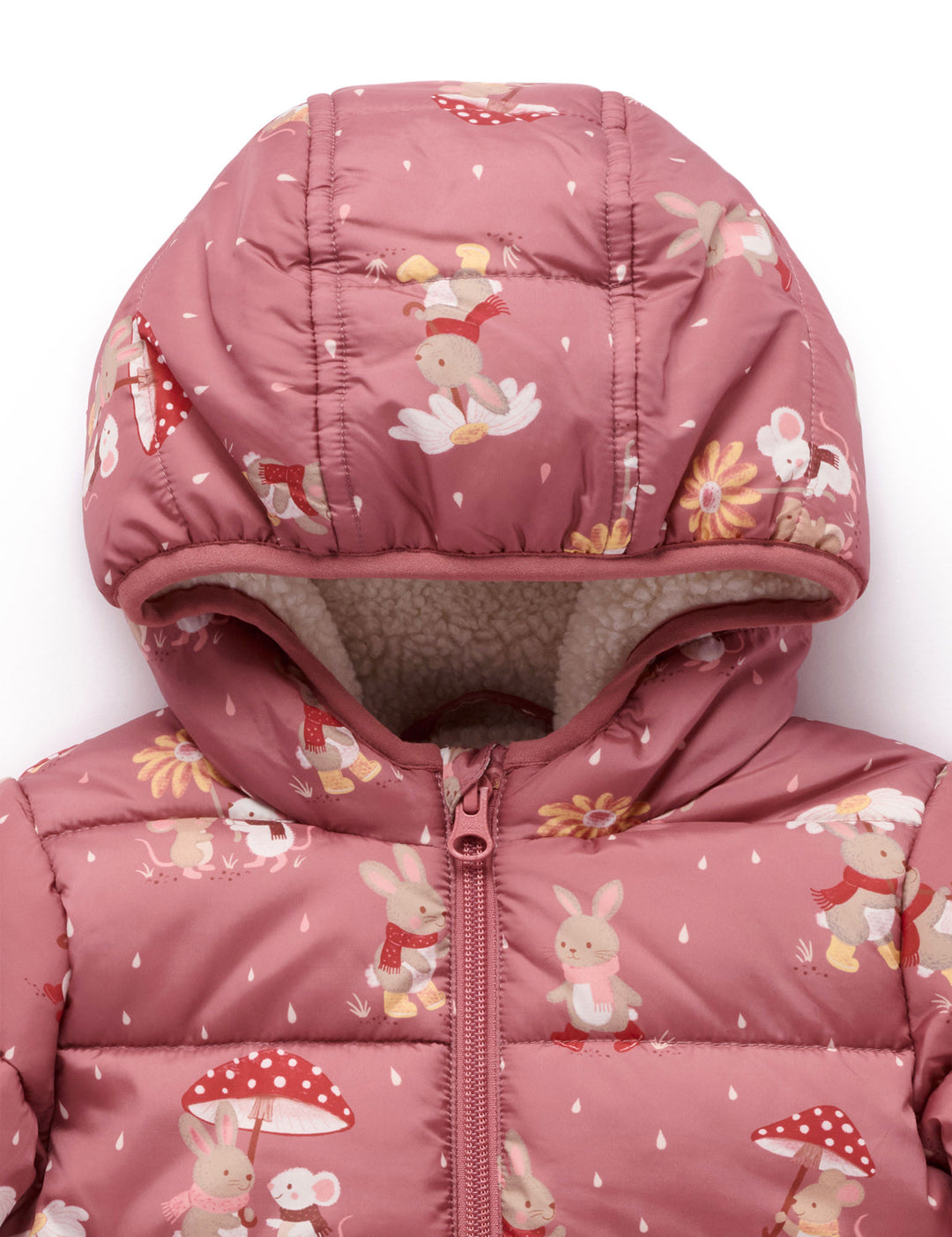 Umbrella Print Showerproof Padded Jacket
