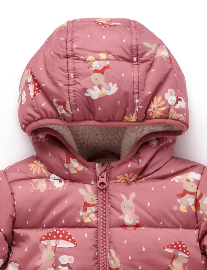 Umbrella Print Showerproof Padded Jacket