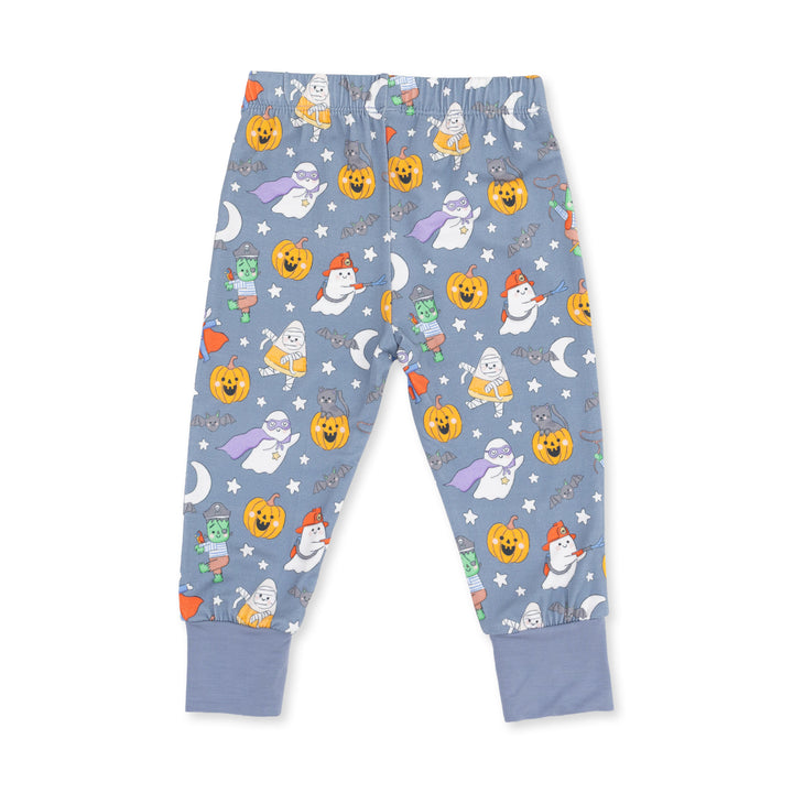 Halloween Monster Dress Up Blue - Long Sleeve Loungewear Set