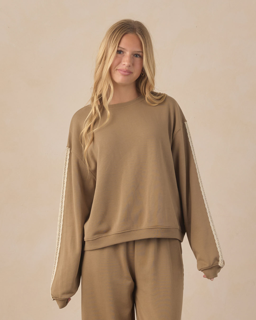 Teen Oversized Sweatshirt – Olive